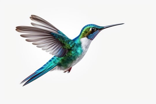 Hummingbird isolated on transparent or white background
