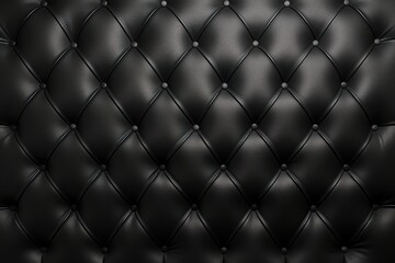 Black leather capitone background texture