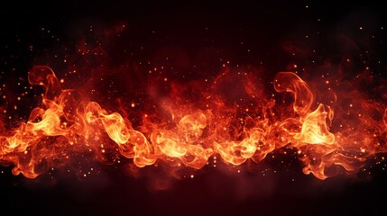 red fiery abstract flames background.