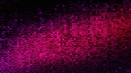 Pixel Precision: Digital Art Contour of Black Grids