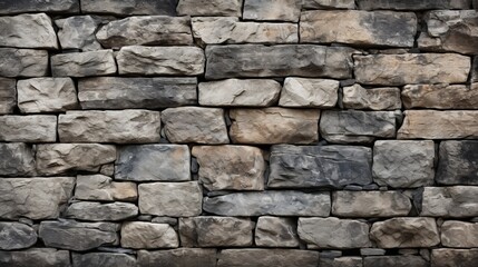 stone wall made of old cobblestones.