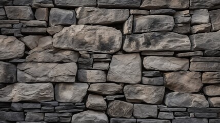 Obraz premium stone wall made of old cobblestones.