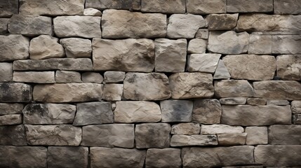 Obraz premium stone wall made of old cobblestones.
