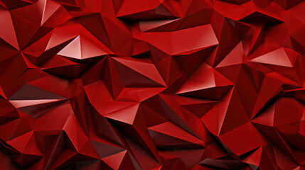 Red Triangle Panorama: Dynamic Solid Shapes Display