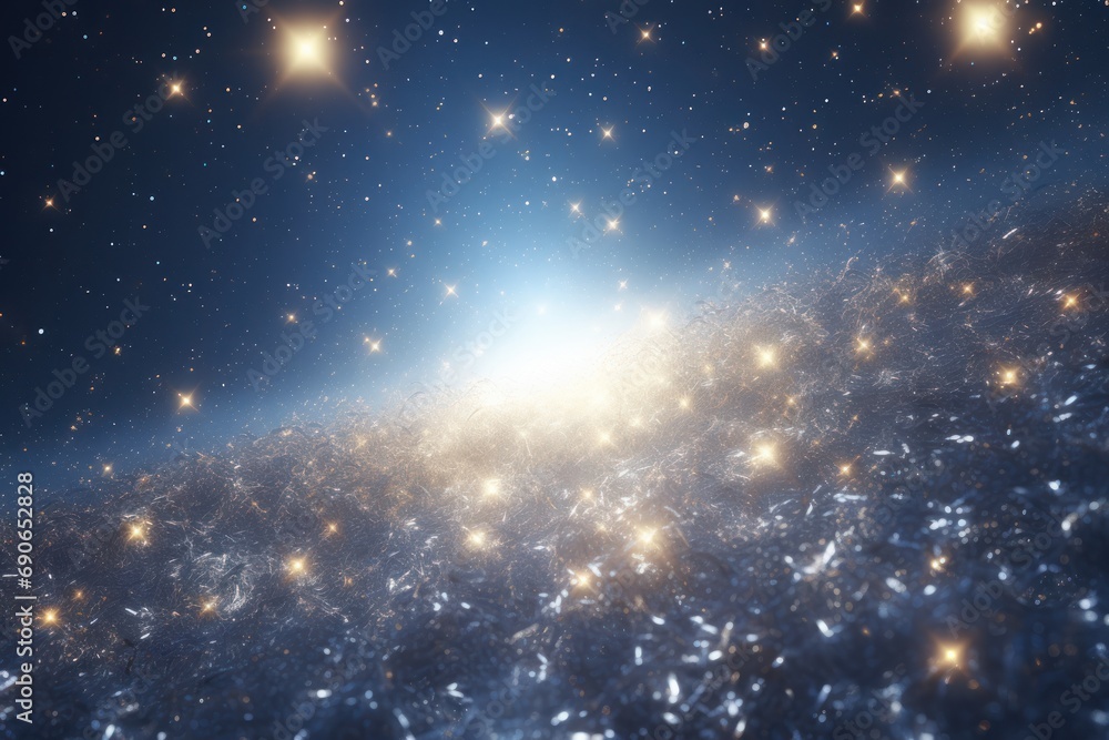 Poster Abstract background of seamlessly repeating particles.