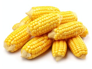 Little corn isolated on white background