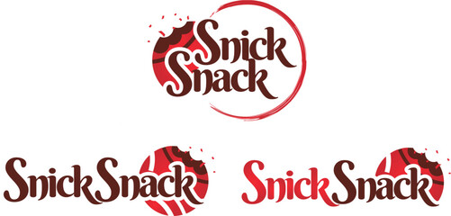 Fototapeta na wymiar Snick snack logo