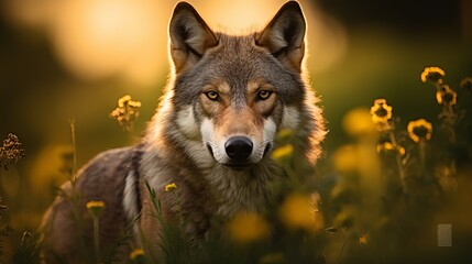 The colorful summer is a perfect time to see the beautiful and elusive eurasian wolf