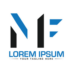 MF Logo Design Creative and Modern Logo Design