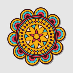 Colorful mandala vector