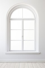 A plain background with a window isolated on white background