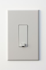 A plain wall with a light switch isolated on white background 