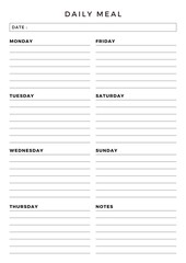 daily meal planner
