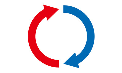 矢印（循環）サイクル　アイコン