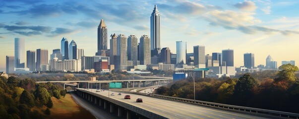 Atlanta, USA ,super realistic - obrazy, fototapety, plakaty
