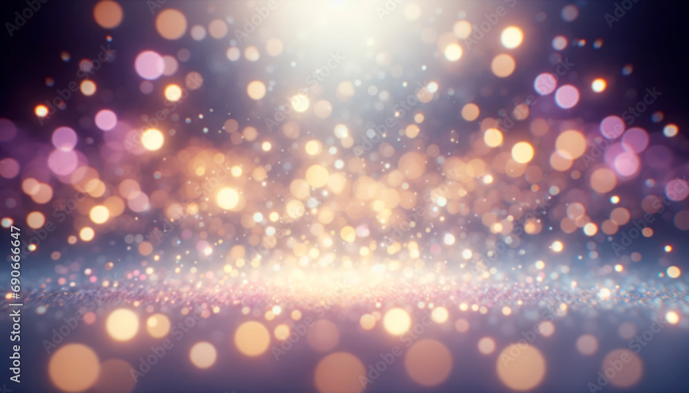 Aufkleber radiant lilac bokeh effect creating a whimsical holiday atmosphere. generative ai