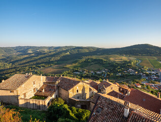 landscape and city Motovun, Croatia