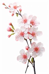Blossoming isolated on white background