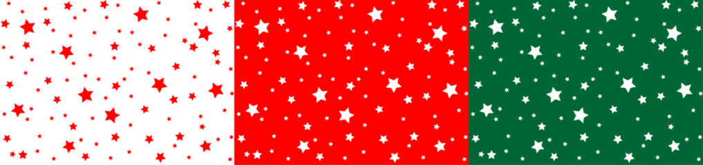 Seamless pattern winter background texture with stars. Vintage set illustration for wrapping paper, cards, fabric, design interior, packing. Kids ornament. Birthday background.