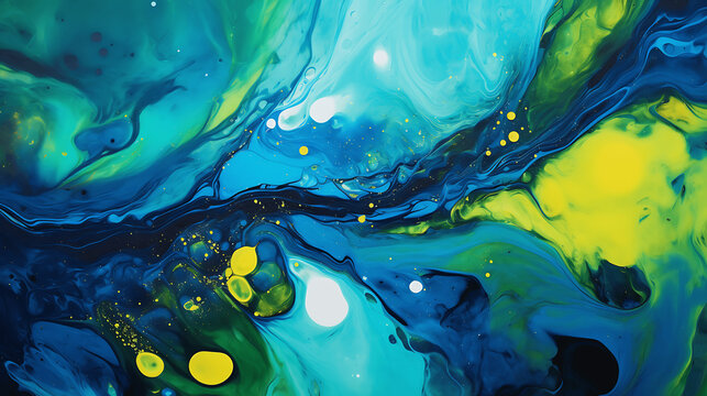 Fluid art painting - Alcohol Ink