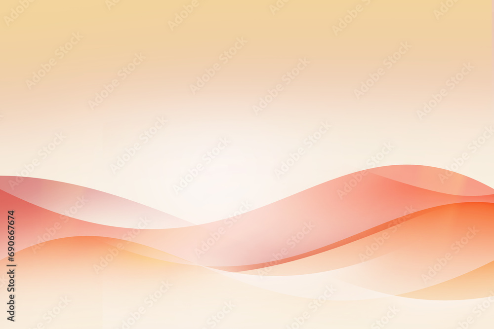 Poster abstract background gradient soft light pastel peach and orange for hitech technology digital design