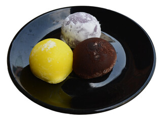 mochi cake on transparent background