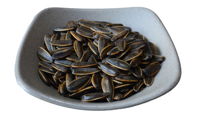 Sunflower seed on transparent background