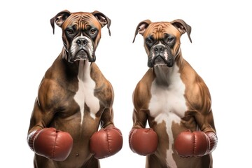 Boxers isolated on white background