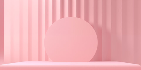 pink minimal 3d podium studio showcase stage scene product display background, valentine background