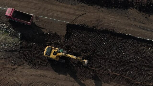 Road Excavation: Bulldozer in Action