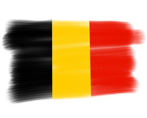 belgium flag with paint strokes