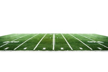 Football field isolated on white background 