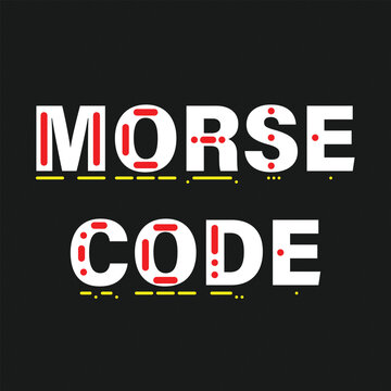 International morse code table. alphabet numeric symbol