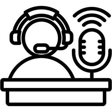 recommend clip art: Broadcaster Icon