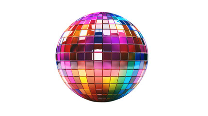 Colorful Disco ball multi-colored party nightlife rainbow  - obrazy, fototapety, plakaty