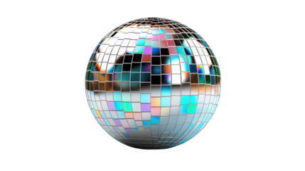 Colorful Disco ball multi-colored party nightlife rainbow 