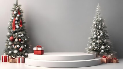 christmas tree and gifts