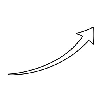 recommend clip art: White arrow with black stroke icon on white background. flat style. arrow icon for your web site design, logo, app, UI. arrow indicated the direction symbol. curved arrow