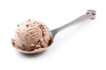Ice cream scoop isolated on white background
