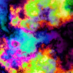 Crédence de cuisine en verre imprimé Mélange de couleurs Abstract colorful wavy groovy psychedelic background