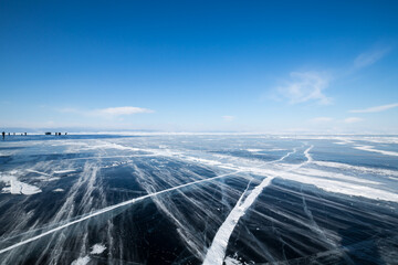 Ice of Lake Baikal