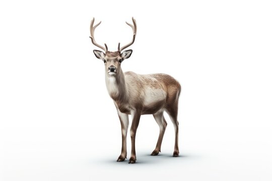 Rudolph isolated on white background 