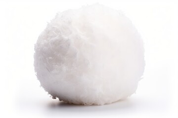 Snowball isolated on white background 