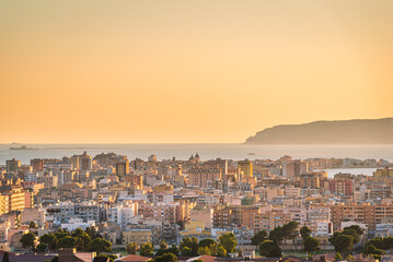 Obraz premium Panorama of Trapani from Erice