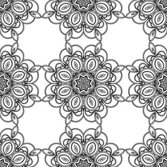 Abstract background texture in geometric ornamental style. Seamless design.