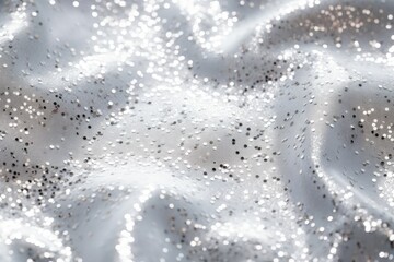 Silver glitter background with sparkling texture. Silver glitter Sparkling luxury sequins,