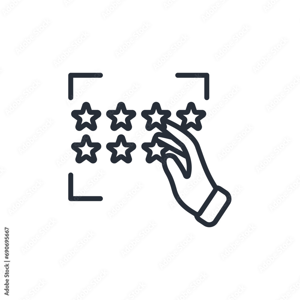 Poster password icon. vector.editable stroke.linear style sign for use web design,logo.symbol illustration.