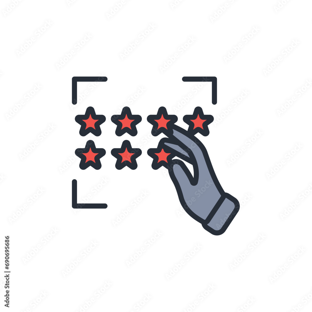 Poster password icon. vector.editable stroke.linear style sign for use web design,logo.symbol illustration.