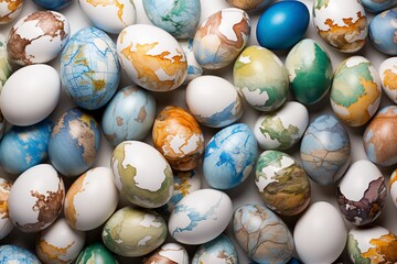 Easter Egg Background Map