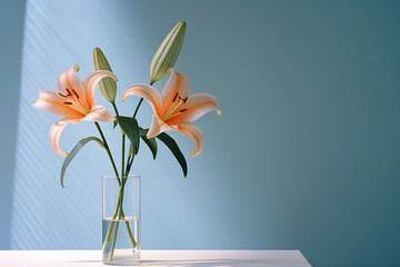 The tranquil touch of a tiger lily in a minimalistic arrangement, bringing quiet beauty.